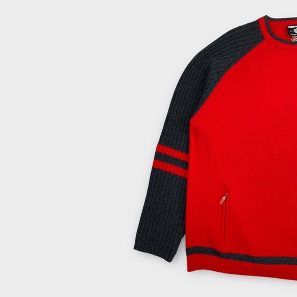 VINTAGE Rocawear Sweater Jacket Mens 3XL Knit Logo Pullover Zip Pockets Hip Hop - Picture 3 of 14